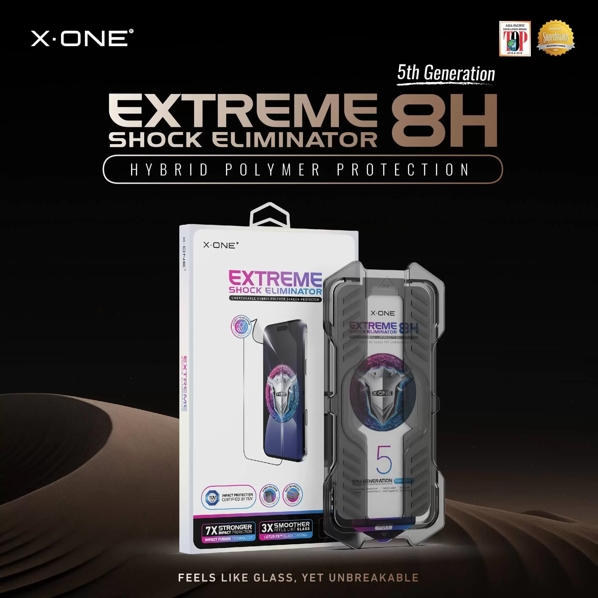 Extreme Shock Eliminator 8H com kit de instala&ccedil;&atilde;o - Clear HD