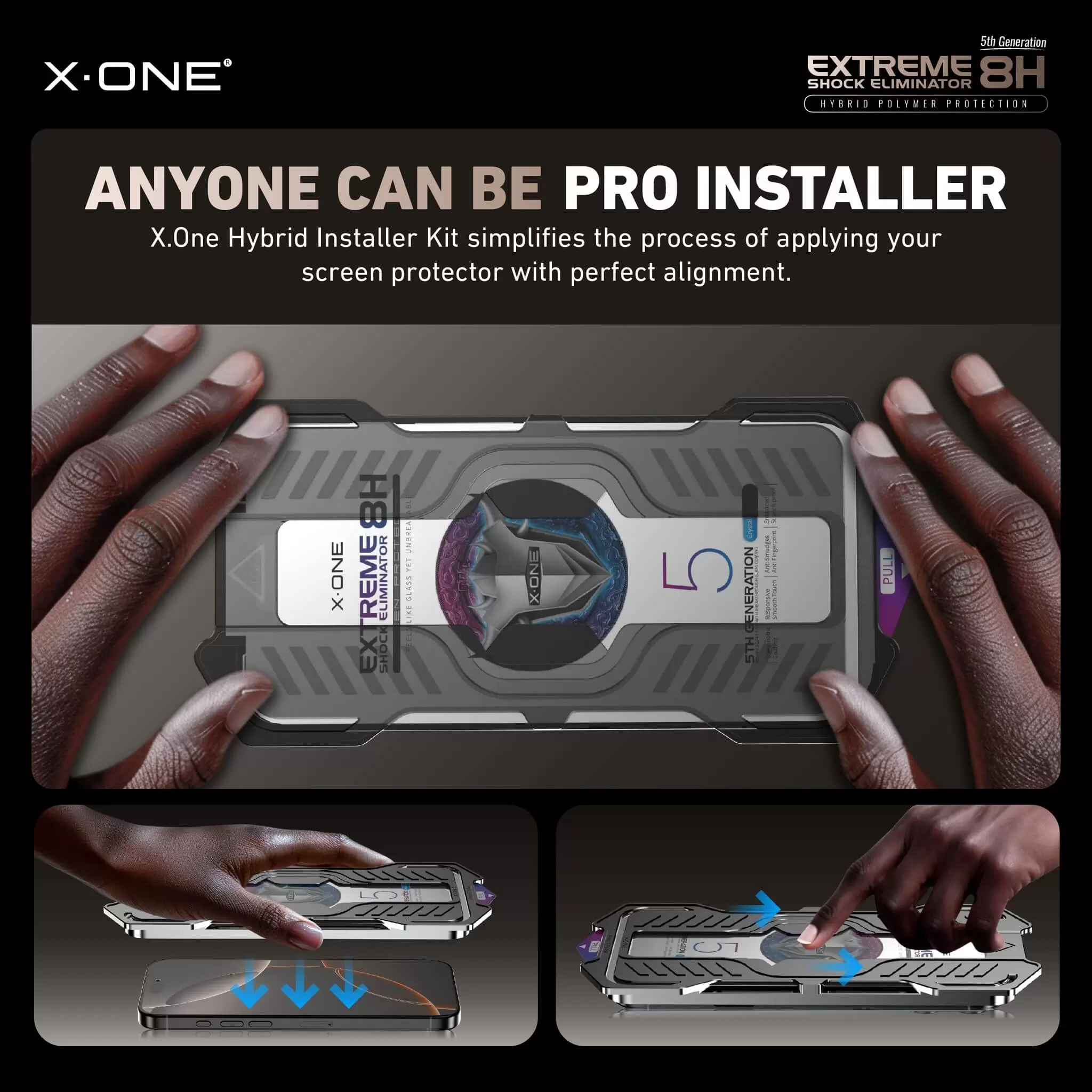 Extreme Shock Eliminator 8H com kit de instala&ccedil;&atilde;o - Clear HD
