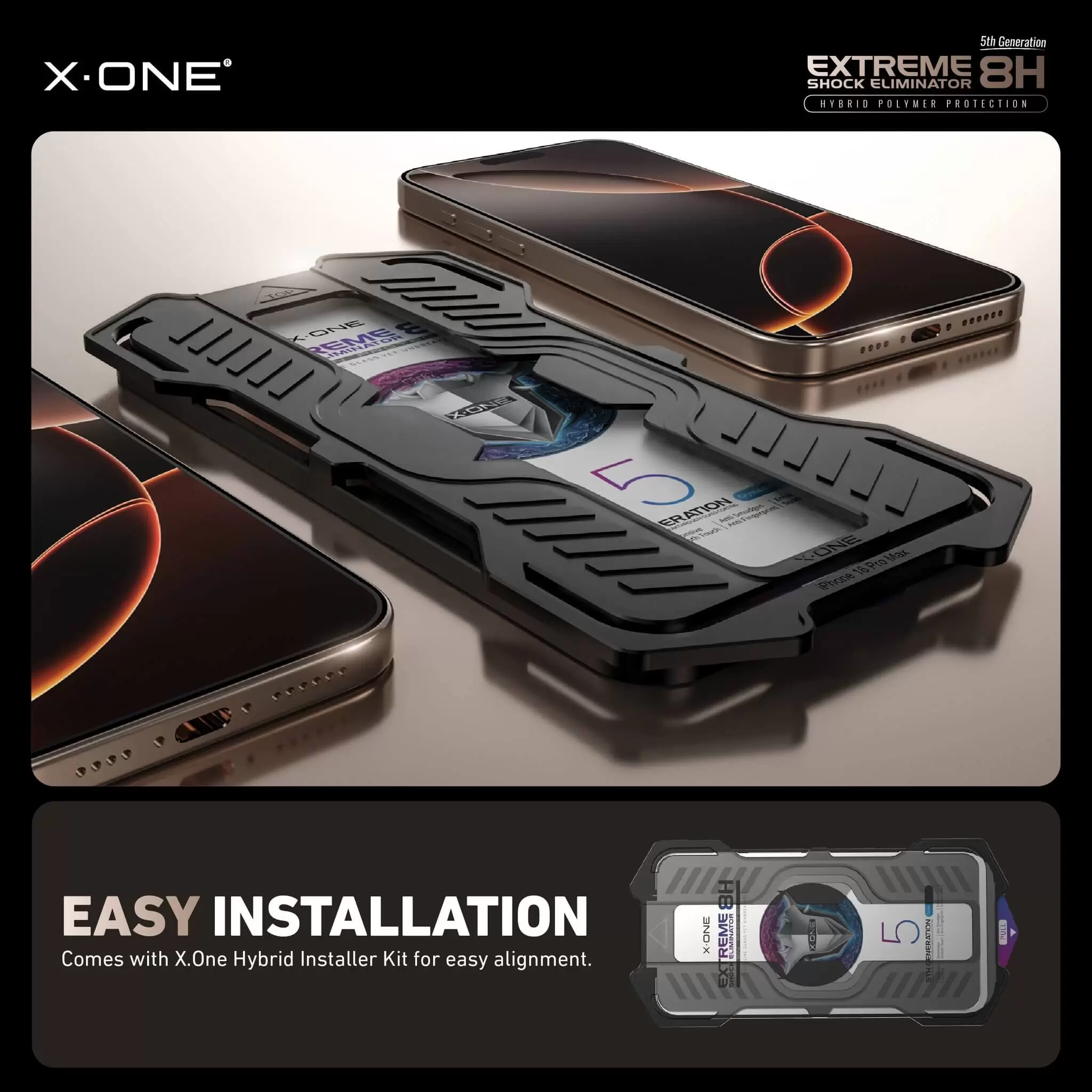 Extreme Shock Eliminator 8H com kit de instala&ccedil;&atilde;o - Clear HD