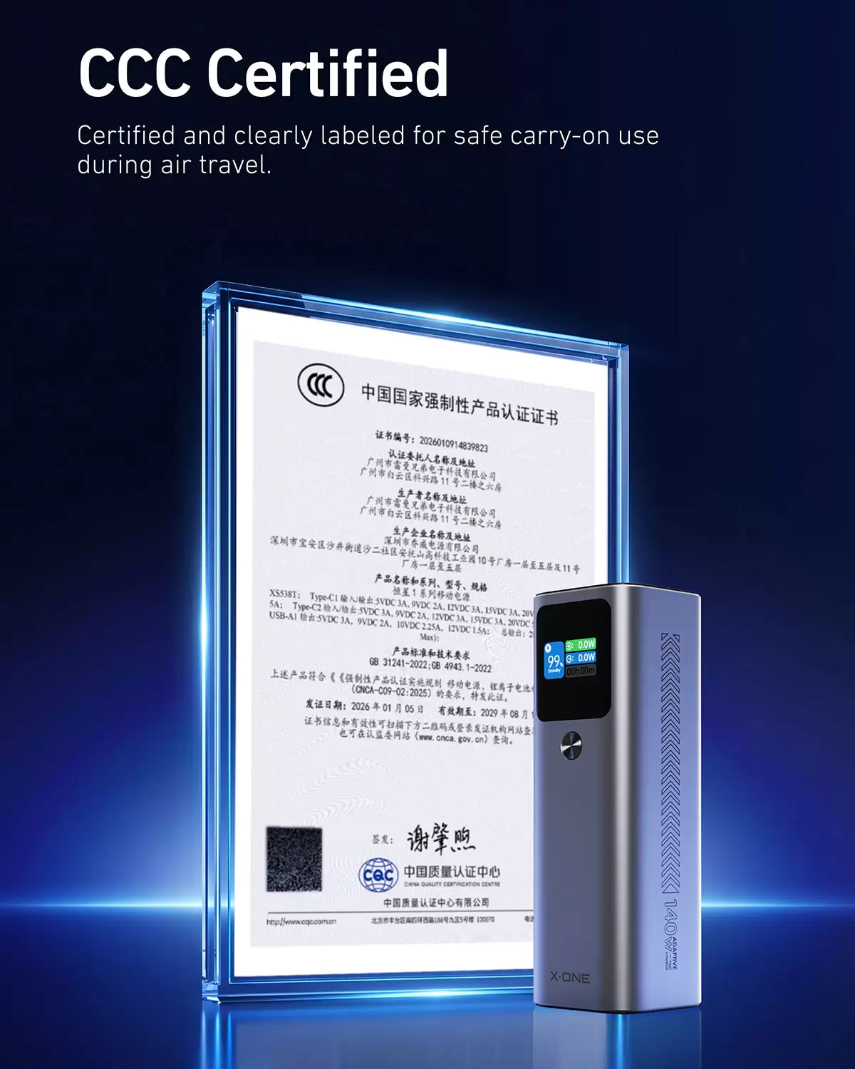 Powerbank estelar de 140W 27600mAh
