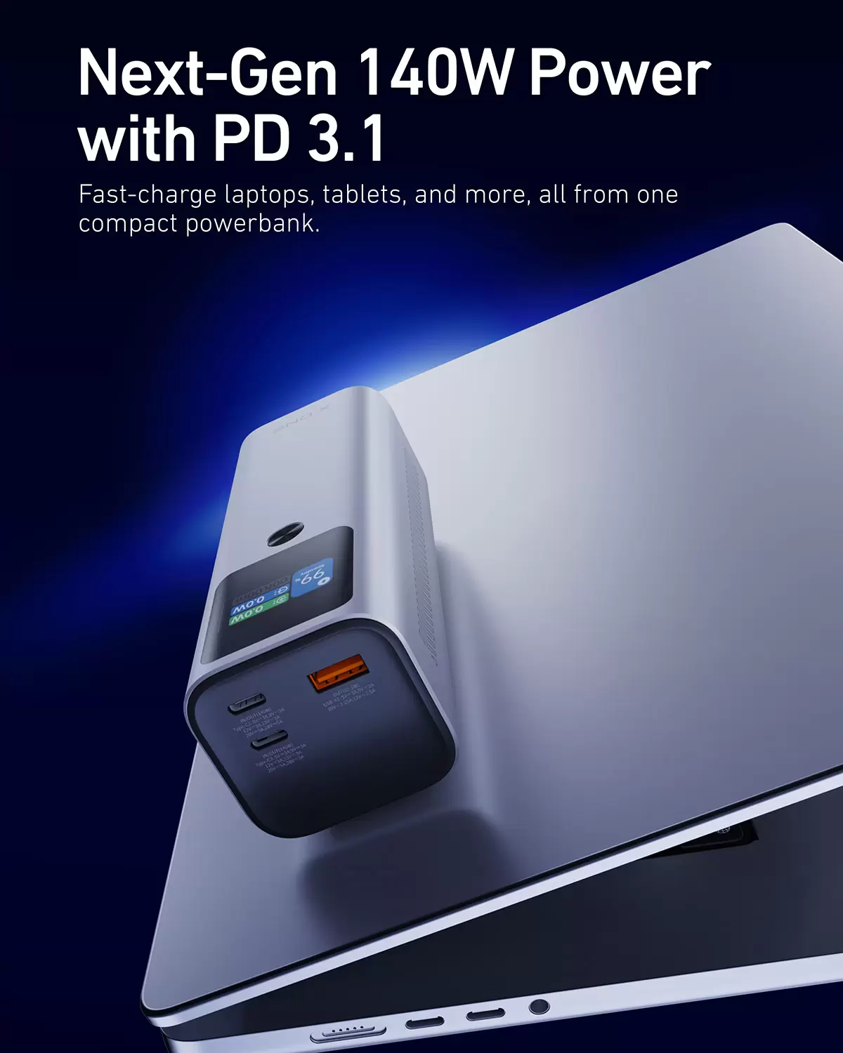 Powerbank estelar de 140W 27600mAh