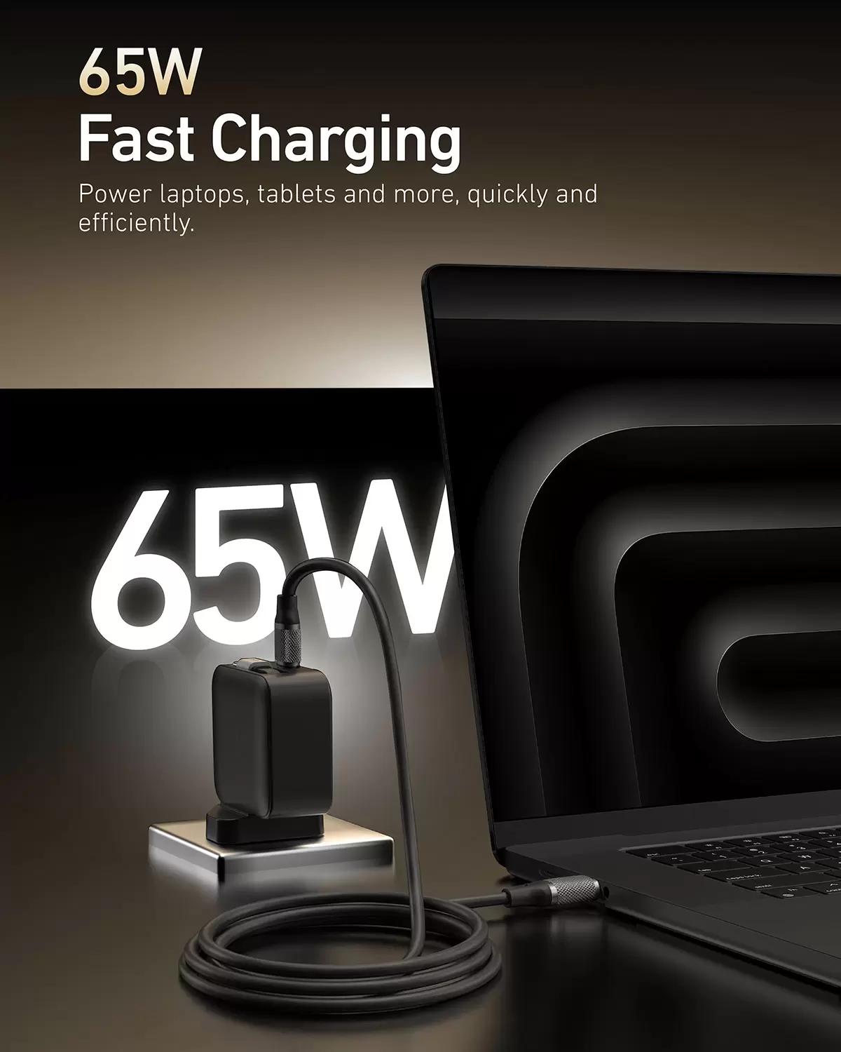 Carga de 65 W retr&aacute;til